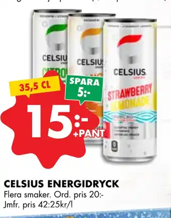 ÖoB Celsius energidryck erbjuda