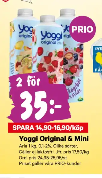 minmatbutik Yoggi original & mini erbjuda