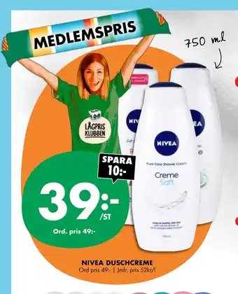 ÖoB Nivea duschcreme erbjuda