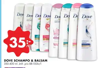 ÖoB Dove schampo & balsam erbjuda
