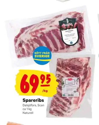 minmatbutik Spareribs erbjuda