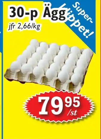 T-jarlen 30-p ägg erbjuda