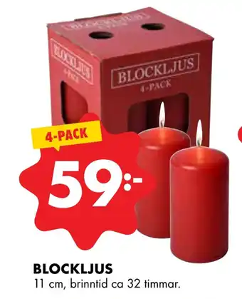 ÖoB Blockljus erbjuda