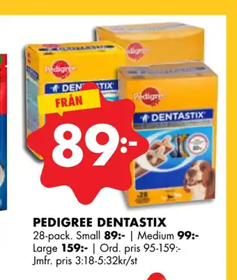 ÖoB Pedigree dentastix erbjuda