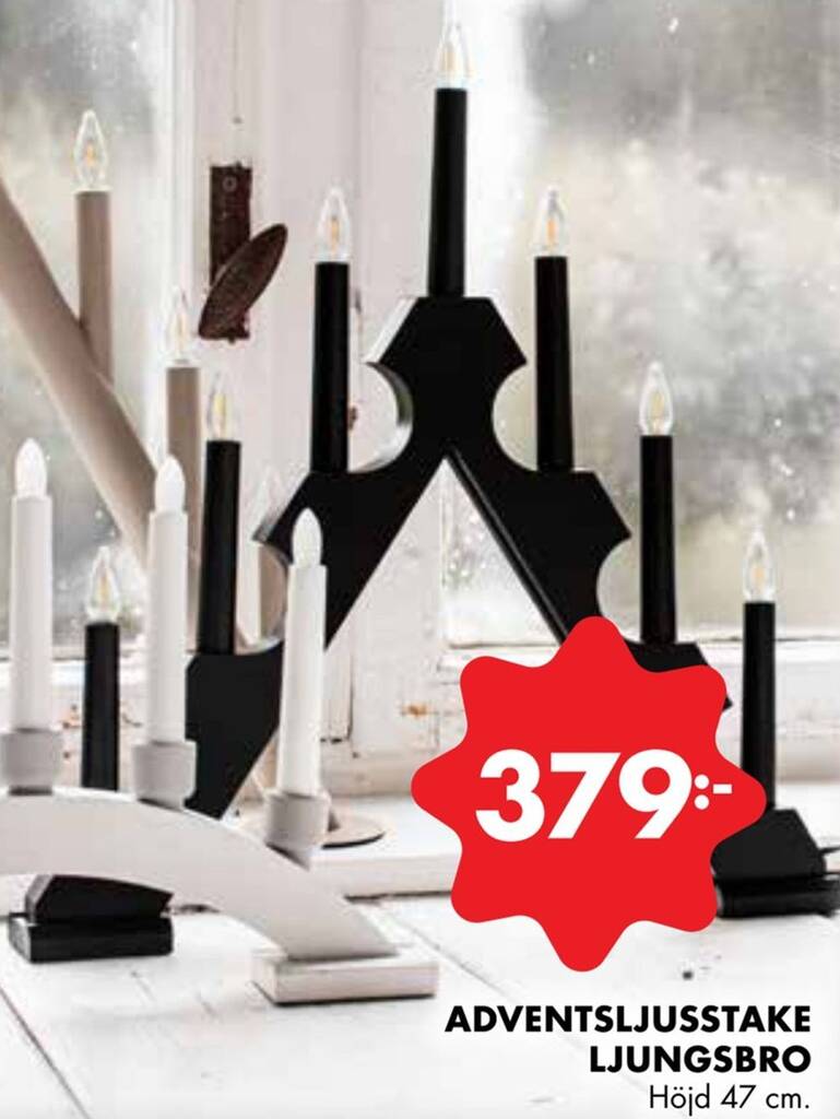 ÖoB Adventsljusstake ljungsbro erbjuda