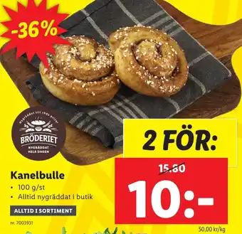 Lidl Kanelbulle erbjuda