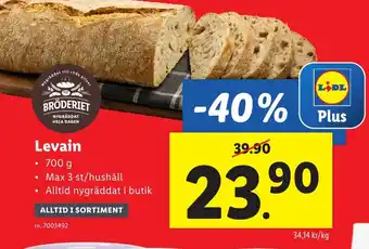 Lidl Levain erbjuda