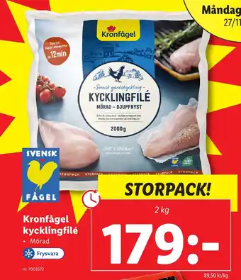 Lidl Kronfågel kycklingfilé erbjuda