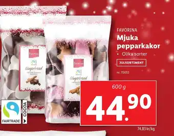 Lidl FAVORINA Mjuka pepparkakor erbjuda