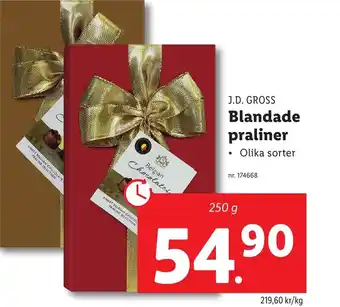 Lidl J.D. GROSS Blandade praliner erbjuda