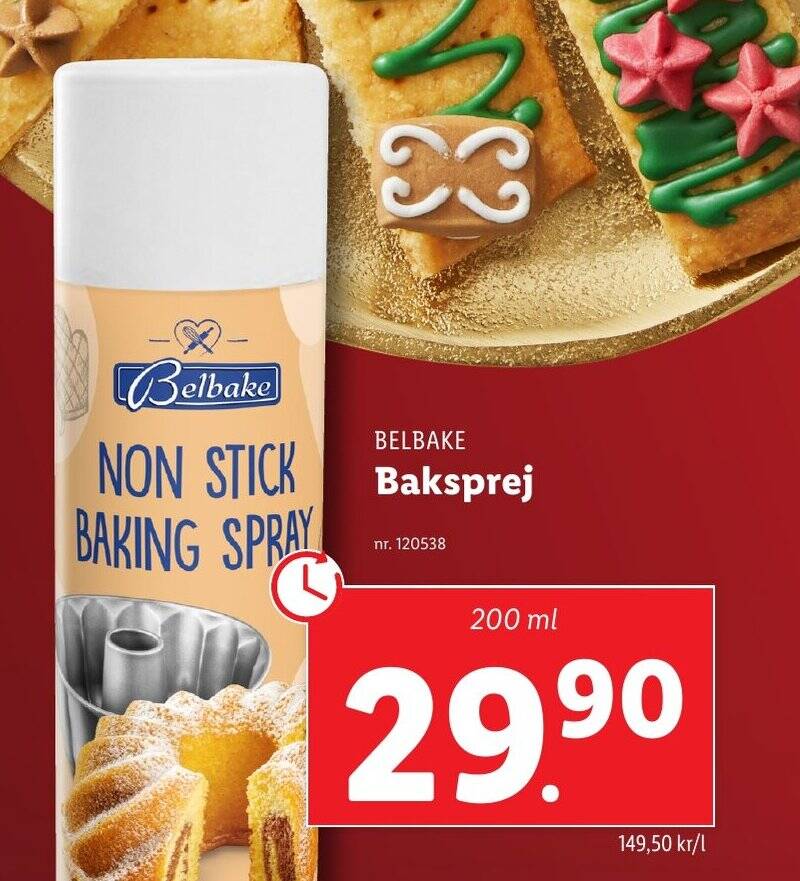 Lidl BELBAKE Baksprej erbjuda