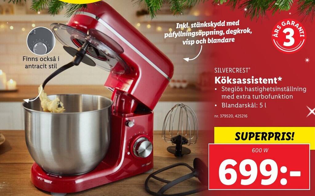 Lidl SILVERCRESTⓇ Köksassistent erbjuda