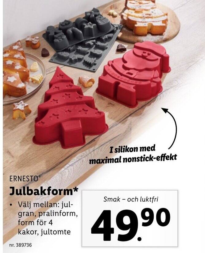 Lidl ERNESTO Julbakform erbjuda