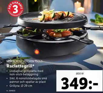 Lidl SILVERCREST KITCHEN TOOLS Raclettegrill erbjuda