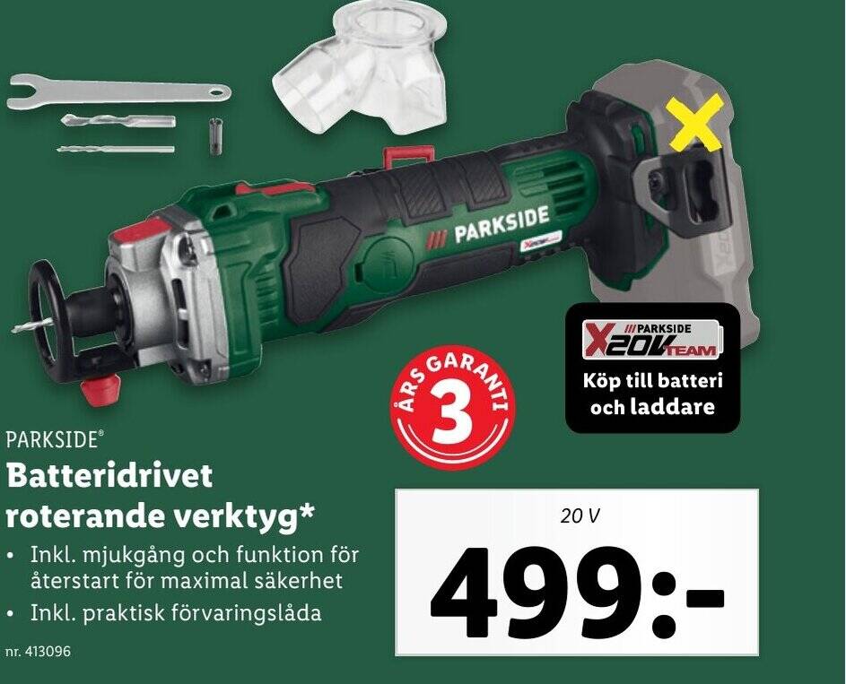 Lidl PARKSIDEⓇ Batteridrivet roterande verktyg erbjuda