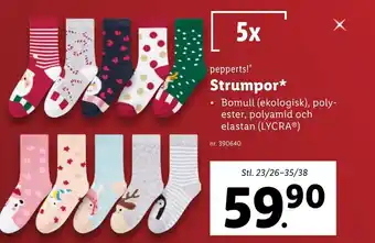 Lidl pepperts! Strumpor erbjuda