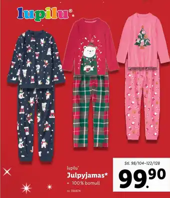 Lidl lupiluⓇ Julpyjamas erbjuda