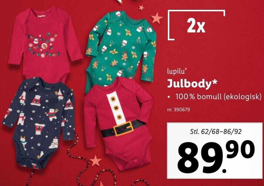 Lidl lupilu Julbody erbjuda