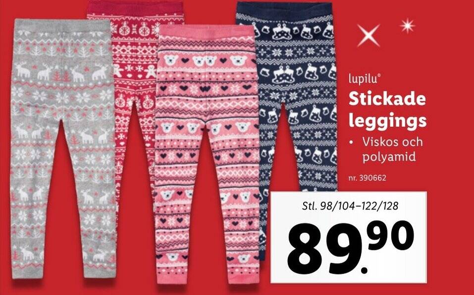 Lidl lupilu Stickade leggings erbjuda