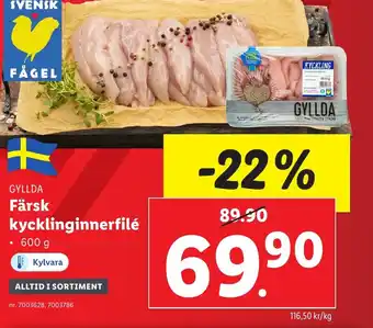 GYLLDA Färsk kycklinginnerfilé