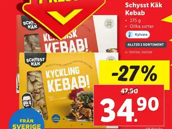 Lidl Schysst Käk Kebab erbjuda