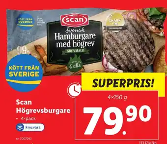 Lidl Scan Högrevsburgare erbjuda