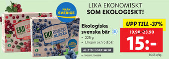 Lidl Ekologiska Svenska Bär erbjuda