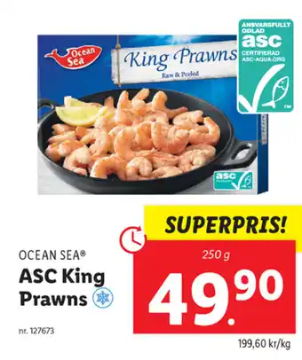 Lidl Ocean Sea ASC King Prawns 250 g erbjuda