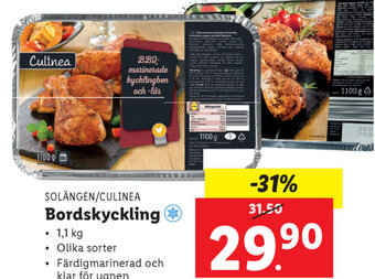 Lidl Solängen/Culinea Bordskyckling 1.1 kg erbjuda