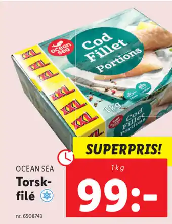Lidl Ocean Sea Torskfilé 1 kg erbjuda