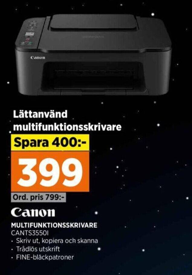 Power Canon MULTIFUNKTIONSSKRIVARE CANTS35501 erbjuda