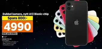 Power IPHONE 11 64 GB IP1164GBBLK erbjuda