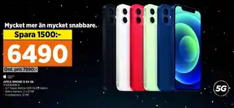 Power APPLE IPHONE 12 64 GB IP1264GBBLK erbjuda