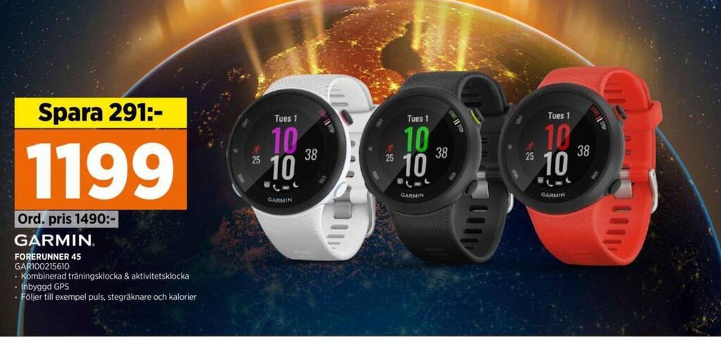 Power FORERUNNER 45 GAR100215610 erbjuda