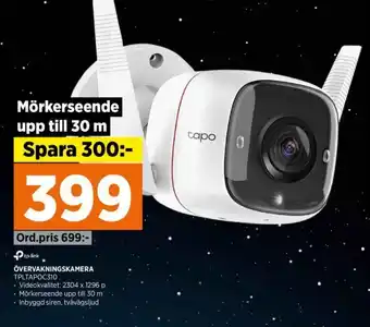Power ÖVERVAKNINGSKAMERA TPLTAPOC310 erbjuda