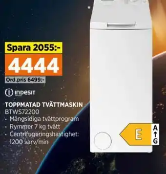 Power TOPPMATAD TVÄTTMASKIN BTWS72200 erbjuda