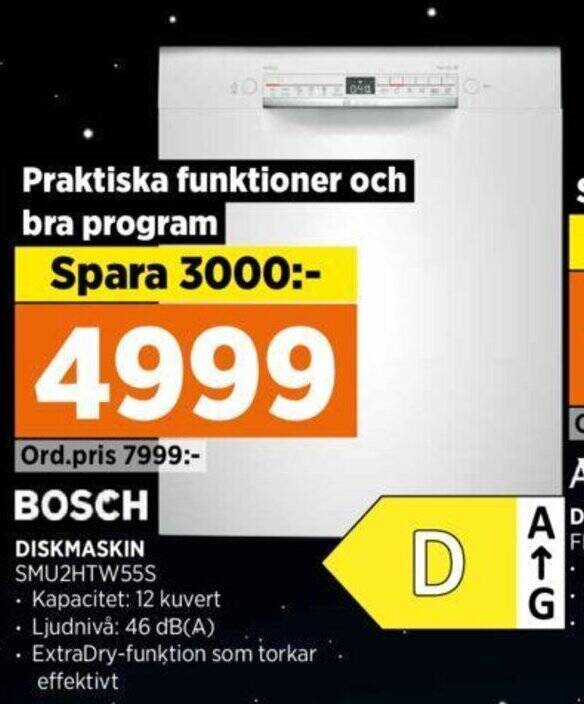 Power BOSCH DISKMASKIN SMU2HTW55S erbjuda