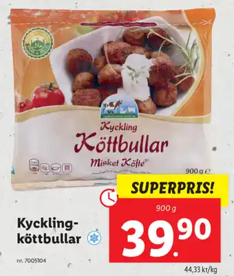 Lidl Kyckling Köttbullar 900 g erbjuda