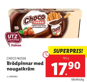 Choco Nussa Brödpinnar Med Nougatkräm 165 g