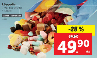 Lidl Lösgodis erbjuda