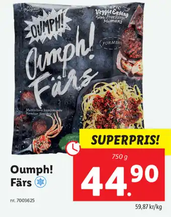 Lidl Oumph! Färs 750g erbjuda