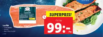 Lidl Laxfilé 1kg erbjuda