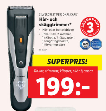 Lidl Silvercrest Personal Care Hår och skäggtrimmer erbjuda
