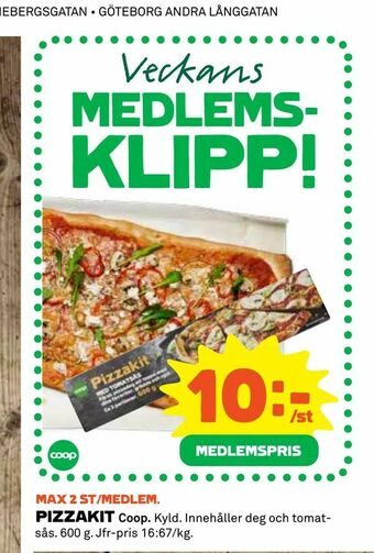 Coop Pizzakit erbjuda