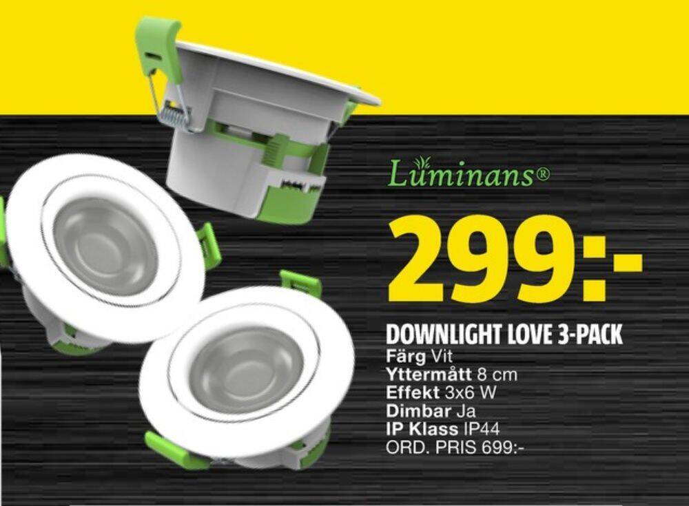 Bauhaus Luminans spotlight erbjuda