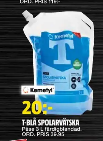 Kemetyl spolarvätska