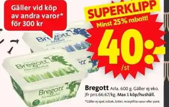 ICA Supermarket Bregott Arla erbjuda