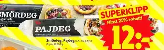 ICA Supermarket Smördeg, Pajdeg ICA erbjuda