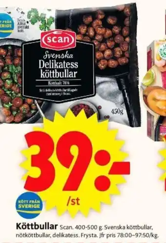 ICA Supermarket Köttbullar Scan erbjuda