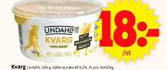 ICA Supermarket Kvarg Lindahls erbjuda